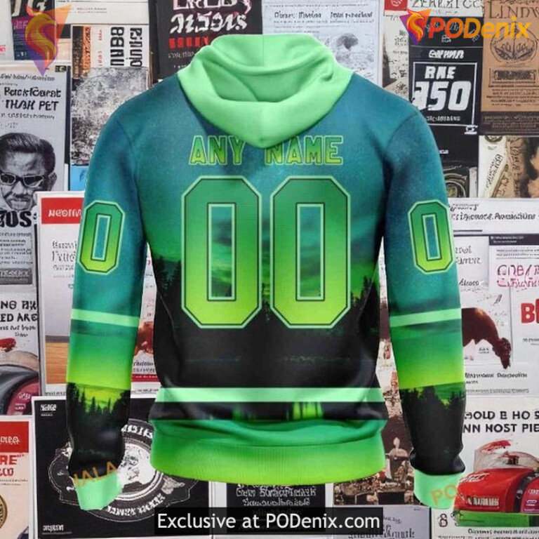 NHL Flyers All Over Print 3D Hoodie, Northern Light Full Printed Concept - 1