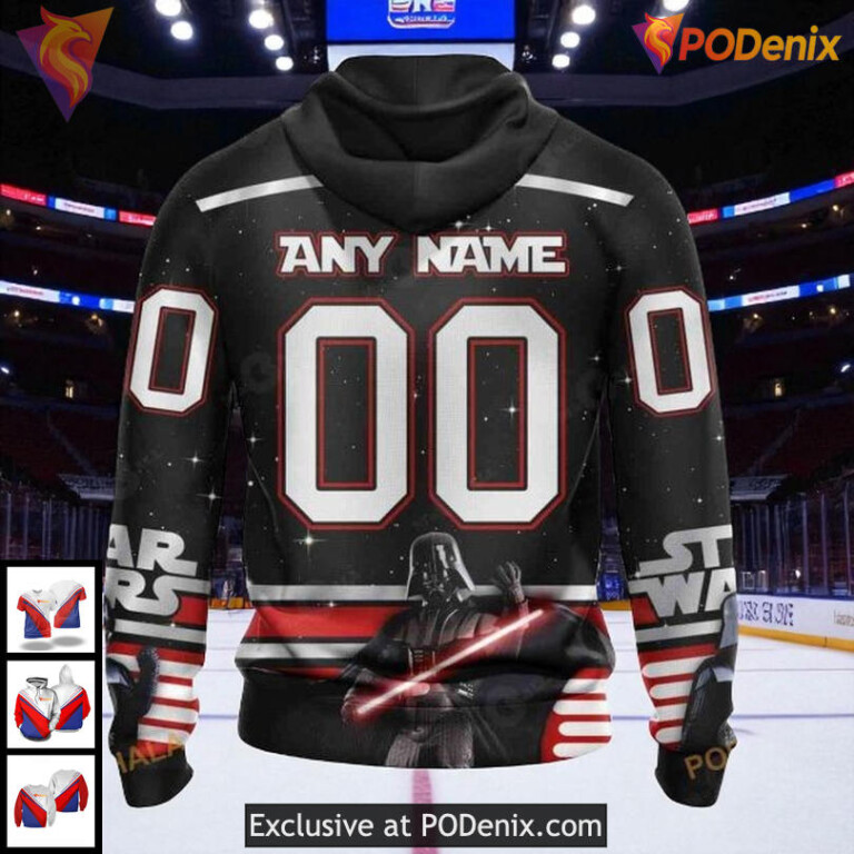NHL New York Islanders Hoodie 3D, Custom Star Wars Design For Hockey Fans - 1