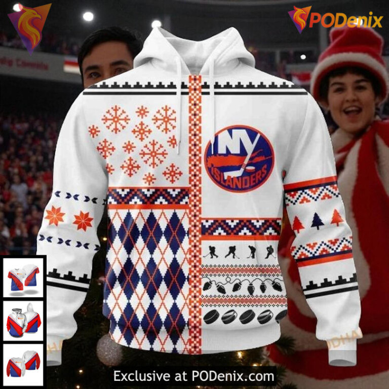 NHL New York Islanders Hoodie Custom Christmas Design Unisex 3D Style