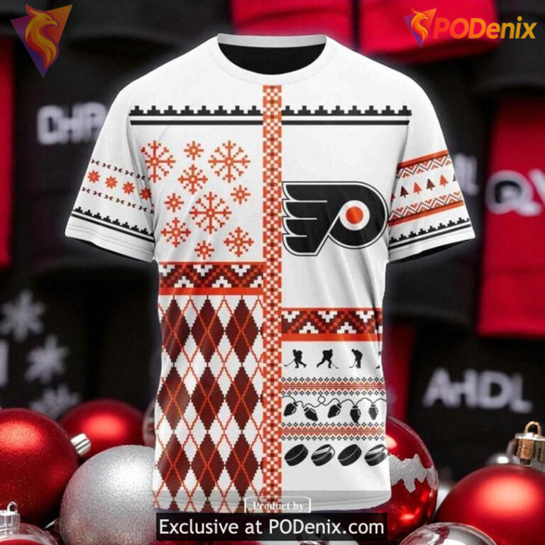 NHL Philadelphia Flyers Hoodie Christmas Unisex NHL Custom 3D Shirt - 2