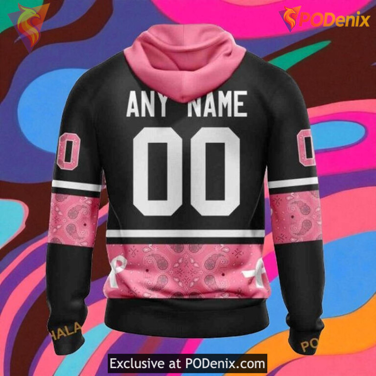 NHL Philadelphia Flyers Hoodie We Wear Pink Breast Cancer NHL 3D Style - 1