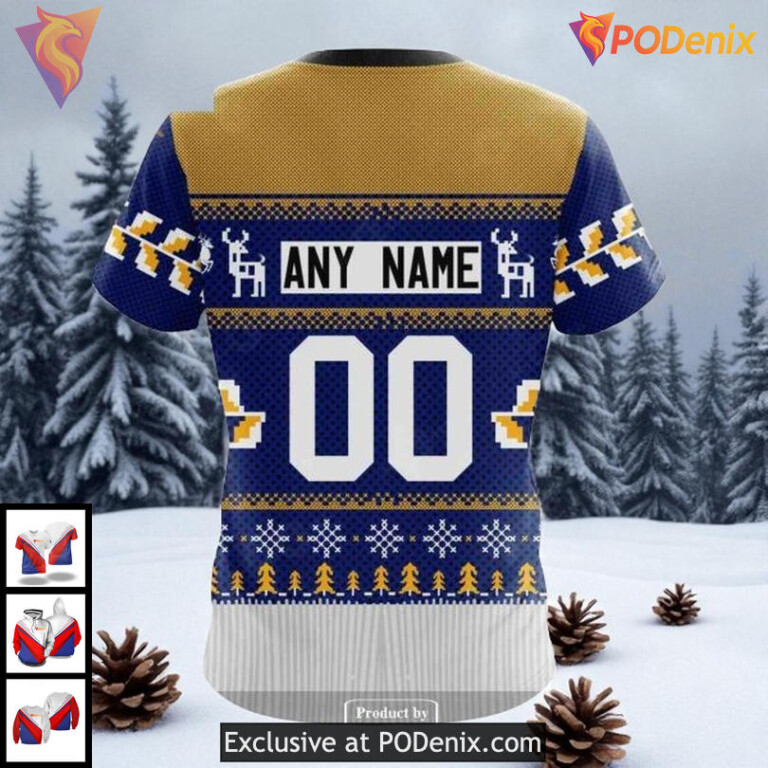 NHL St Louis Blues Hoodie, Custom Christmas Season Unisex Graphic 3D Design - 3