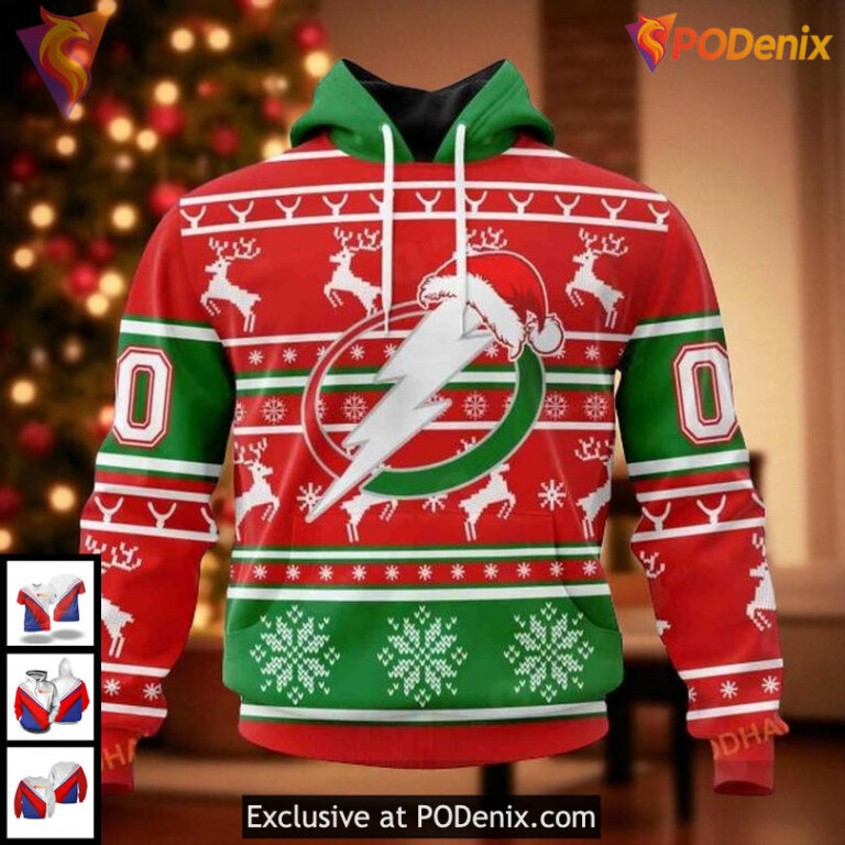 NHL Tampa Bay Lightning Hoodie Christmas Edition Custom 3D Holiday Style