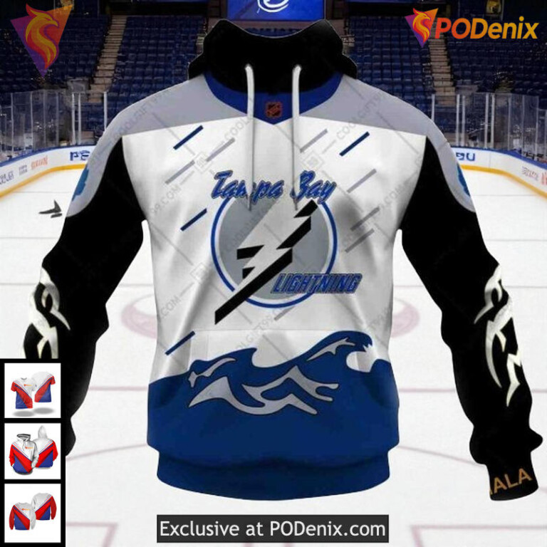 NHL Tampa Bay Lightning Hoodie, Custom Reverse Retro 2023 Inspired 3D Design