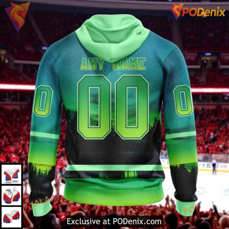 Northern Light Full Print Boston Bruins All Over Print Hoodie 3D Unique - 1