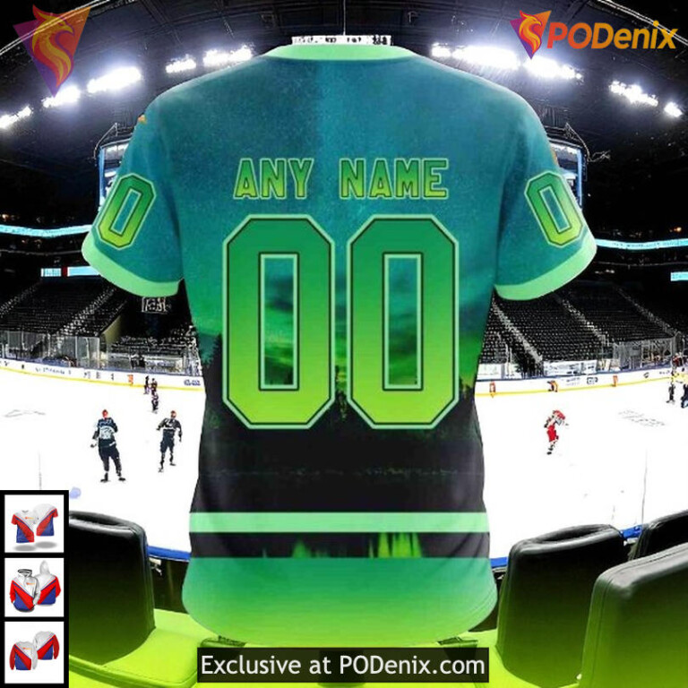 Northern Light Full Print Design Custom San Jose Sharks Kids Hoodie 3D - 3