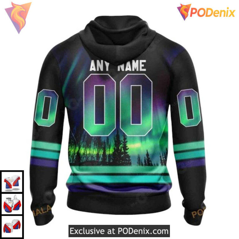 Northern Lights Custom NHL Toronto Maple Leafs Sweatshirt Hoodie, 3D Hockey Gear - 1