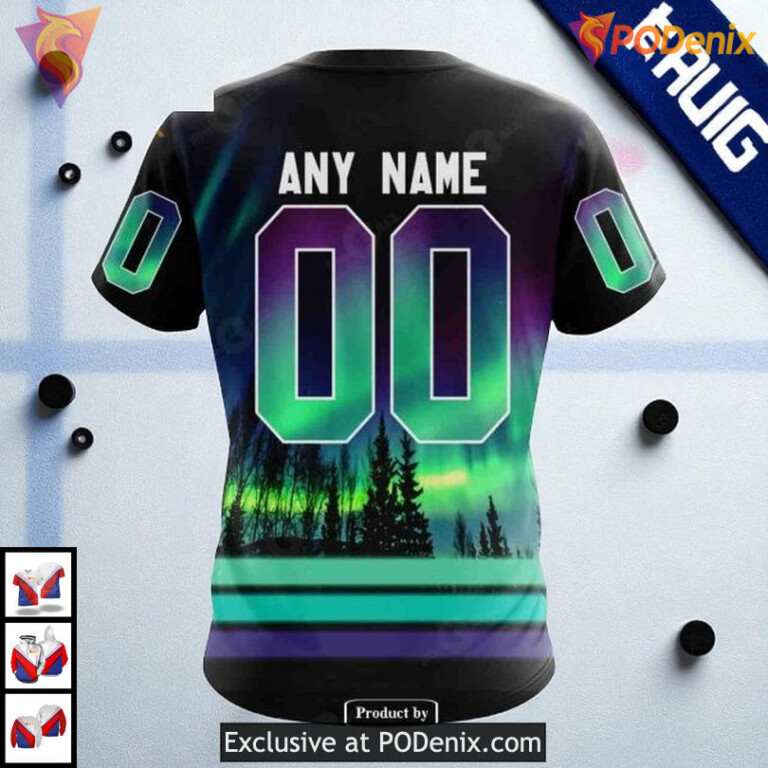 Northern Lights Custom NHL Toronto Maple Leafs Sweatshirt Hoodie, 3D Hockey Gear - 3