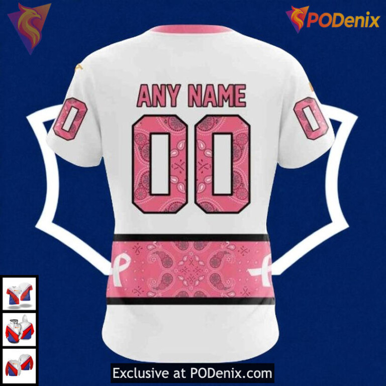 October Breast Cancer Awareness Toronto Maple Leafs Full Print Hoodie, Custom 3D - 3