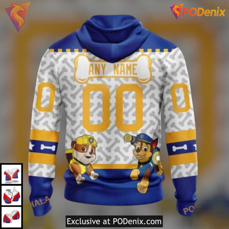 Paw Patrol Cartoon Style NHL Buffalo Sabres Womens Hoodie Custom Hoodie 3D - 1