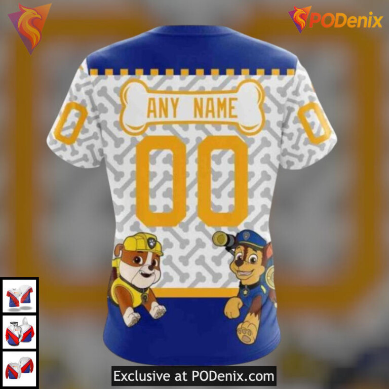 Paw Patrol Cartoon Style NHL Buffalo Sabres Womens Hoodie Custom Hoodie 3D - 3