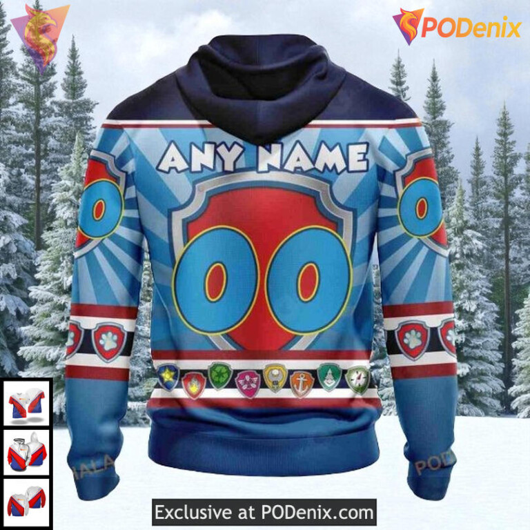 Paw Patrol Cartoon Theme Custom Los Angeles Kings Full Print Hoodie NHL 3D - 1