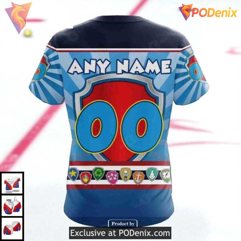 Paw Patrol Cartoon Theme NHL Edmonton Oilers Personalized 3D Hoodie - 4
