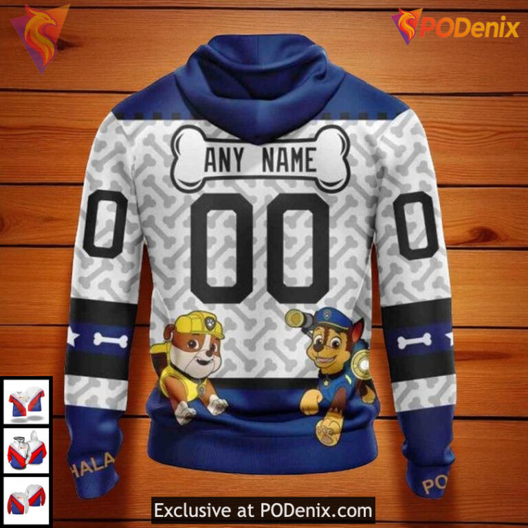 Paw Patrol Custom Toronto Maple Leafs Winter Hoodie, NHL 3D Apparel - 1