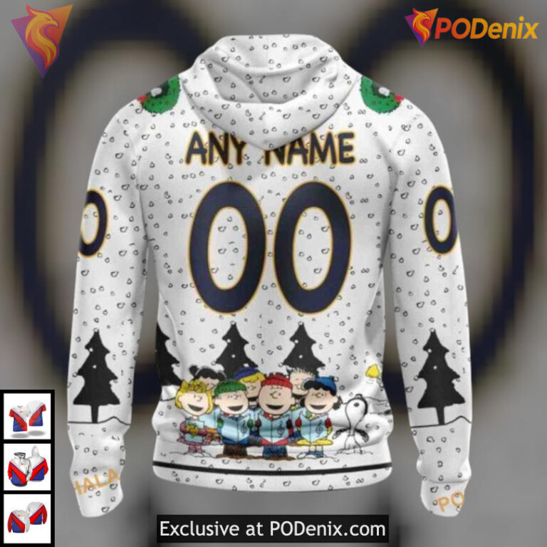 Peanuts Cartoon Graphic Edition NHL Buffalo Sabres Kids Hoodie Personalized 3D - 1