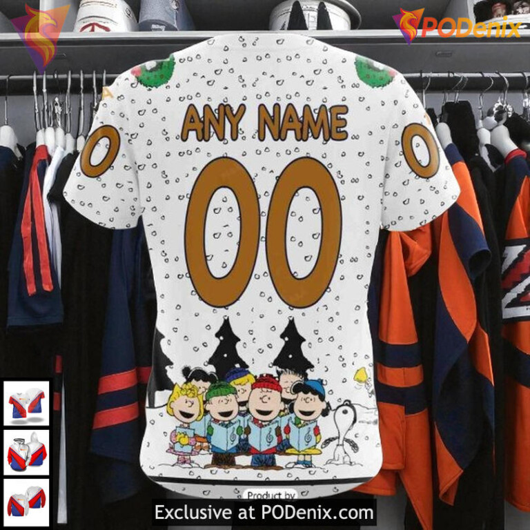 Peanuts Snoopy Artwork Personalized Edmonton Oilers Hoodie 3D NHL - 3
