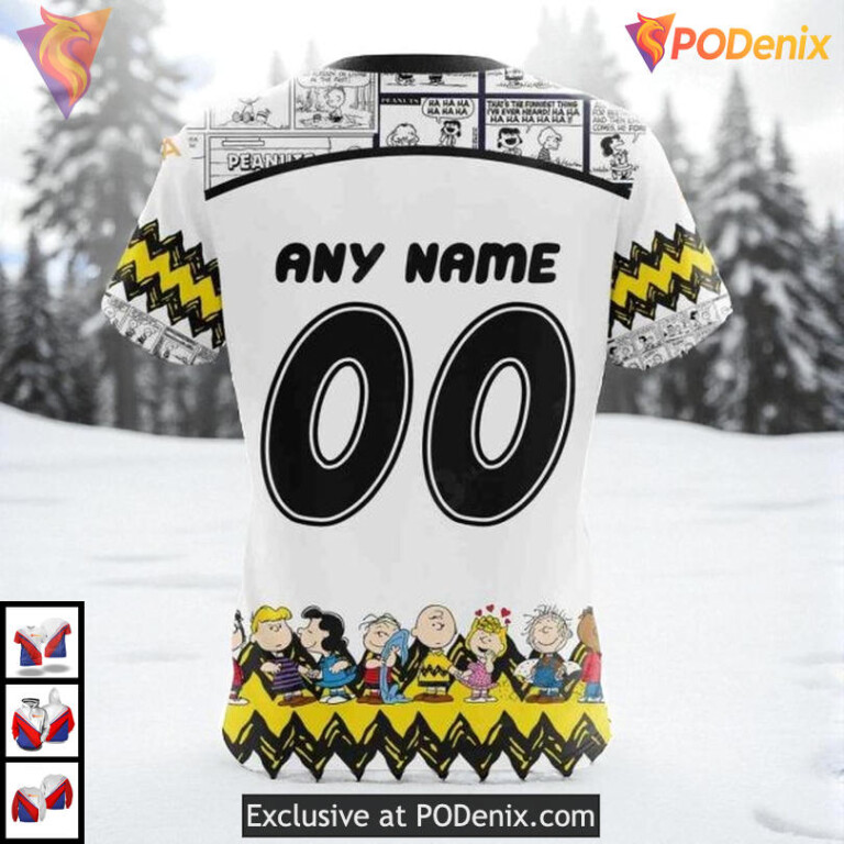 Peanuts Snoopy Cartoon Graphic Personalized Los Angeles Kings Sweatshirt Hoodie NHL - 3