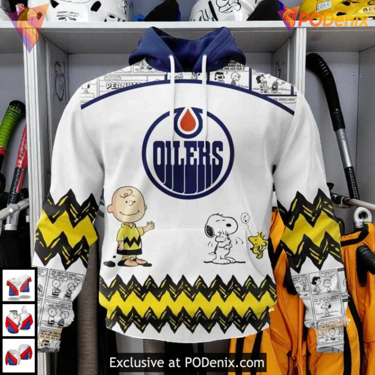 Peanuts Snoopy Gift Edition Personalized Edmonton Oilers Hoodie 3D