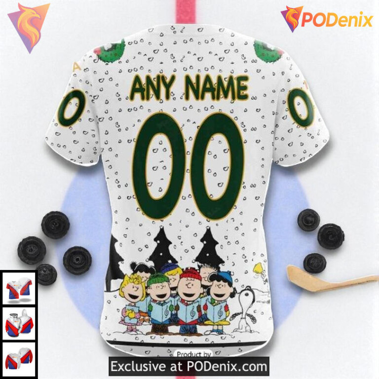 Peanuts Snoopy Special Artwork Personalized Minnesota Wild Sweatshirt Hoodie 3D - 3