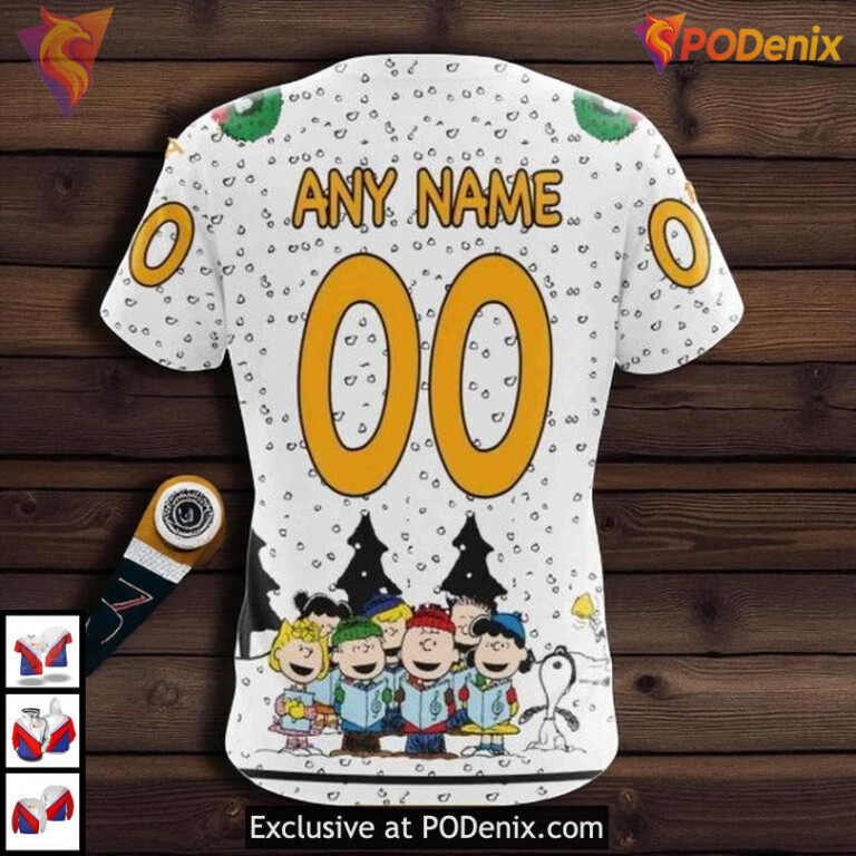 Peanuts Themed NHL Boston Bruins Retro Hoodie 3D Personalized Collection - 3