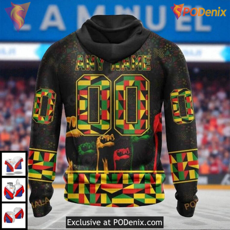 Personalized Canucks All Over Print Hoodie Celebrate Black History Month NHL - 1