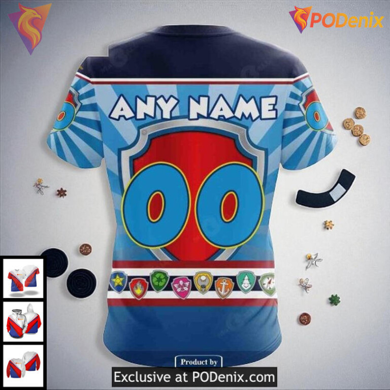 Personalized Canucks All Over Print Hoodie, NHL Vancouver Canucks 3D Hoodie Paw Patrol - 3