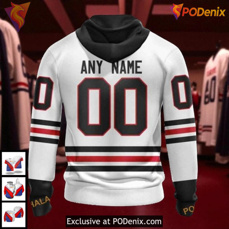 Personalized Chicago Blackhawks Hoodie 2025 Away NHL Custom All Over Print 3D - 1