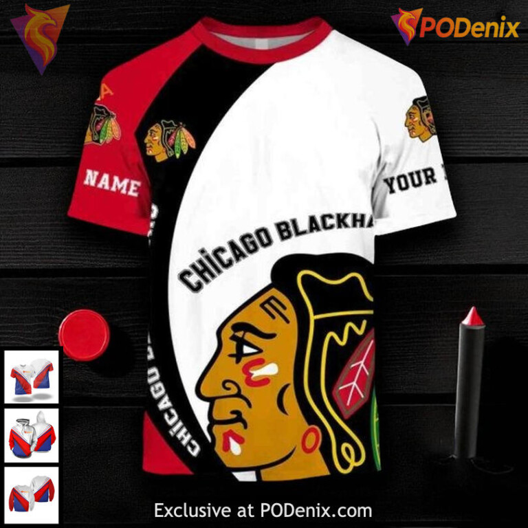 Personalized Chicago Blackhawks Hoodie You Laugh I Laugh 3D All Over Print - 1