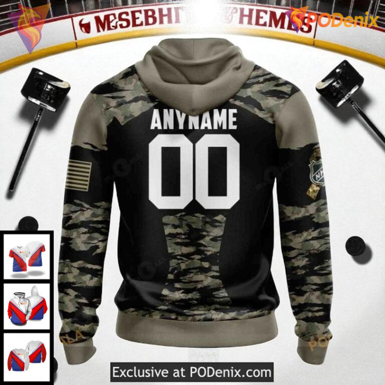 Personalized Detroit Red Wings Hoodie, NHL 3D Camo Tribute Custom Design - 1