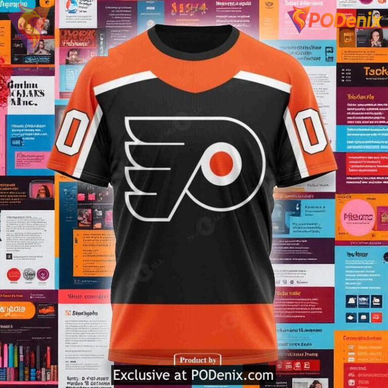 Personalized Flyers All Over Print Hoodie, Reverse Retro Redesign NHL Style - 1