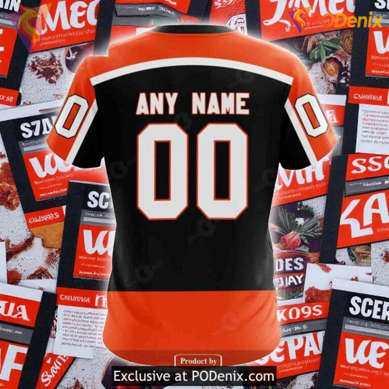 Personalized Flyers All Over Print Hoodie, Reverse Retro Redesign NHL Style - 2