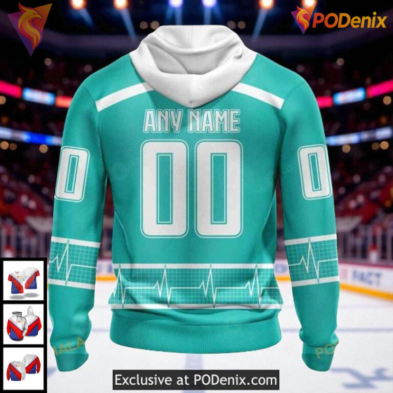 Personalized New York Islanders All Over Print Hoodie Healthcare Heroes Tribute NHL 3D - 1