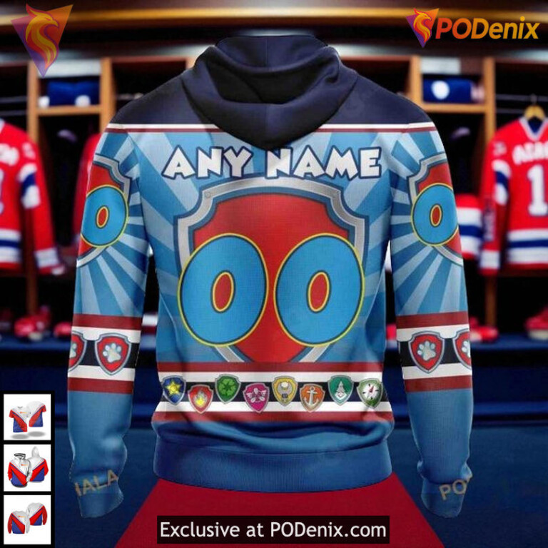 Personalized New York Rangers Hoodie Paw Patrol Custom NHL 3D Design - 1