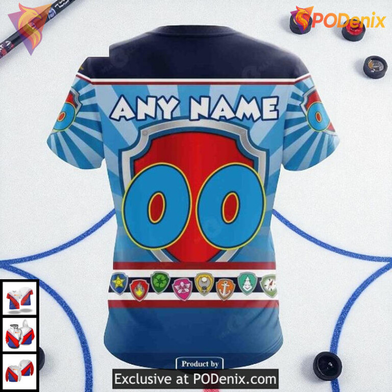 Personalized New York Rangers Hoodie Paw Patrol Custom NHL 3D Design - 3