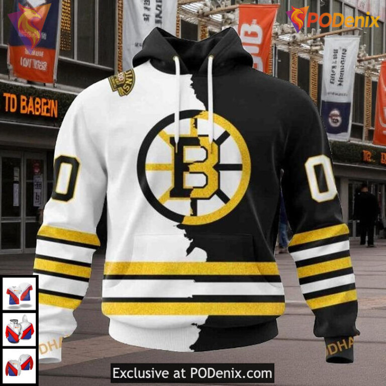 Personalized NHL Apparel Boston Bruins All Over Print Hoodie Game Ready
