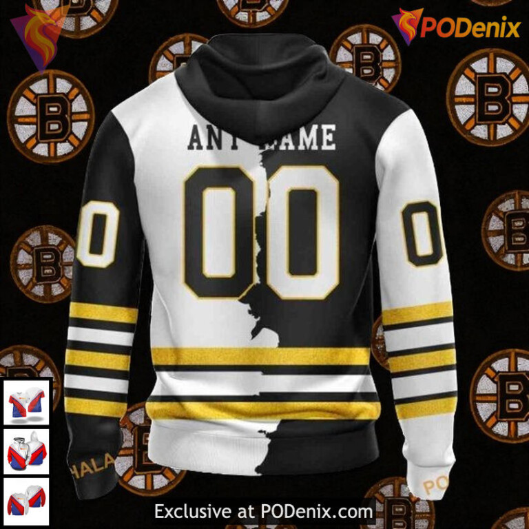 Personalized NHL Apparel Boston Bruins All Over Print Hoodie Game Ready - 1