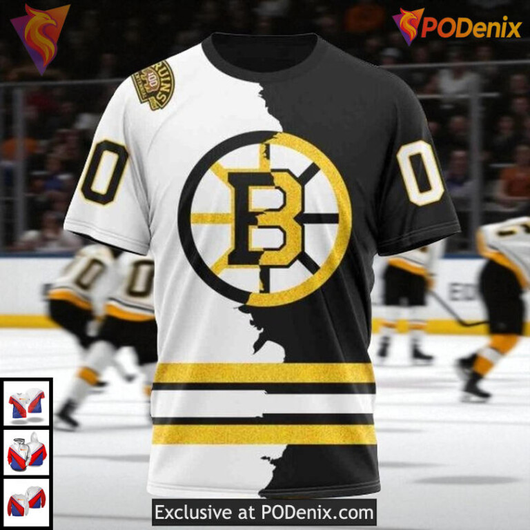 Personalized NHL Apparel Boston Bruins All Over Print Hoodie Game Ready - 2