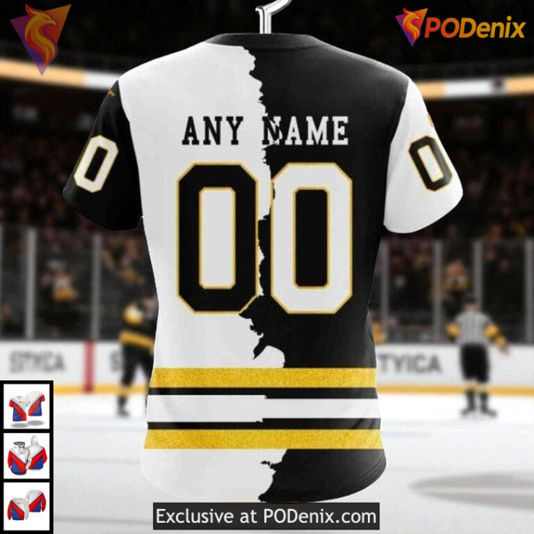 Personalized NHL Apparel Boston Bruins All Over Print Hoodie Game Ready - 3