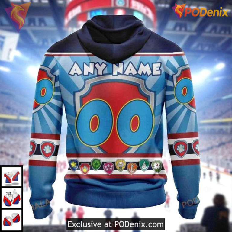 Personalized Paw Patrol Cartoon NHL Retro Minnesota Wild Hoodie 3D - 1