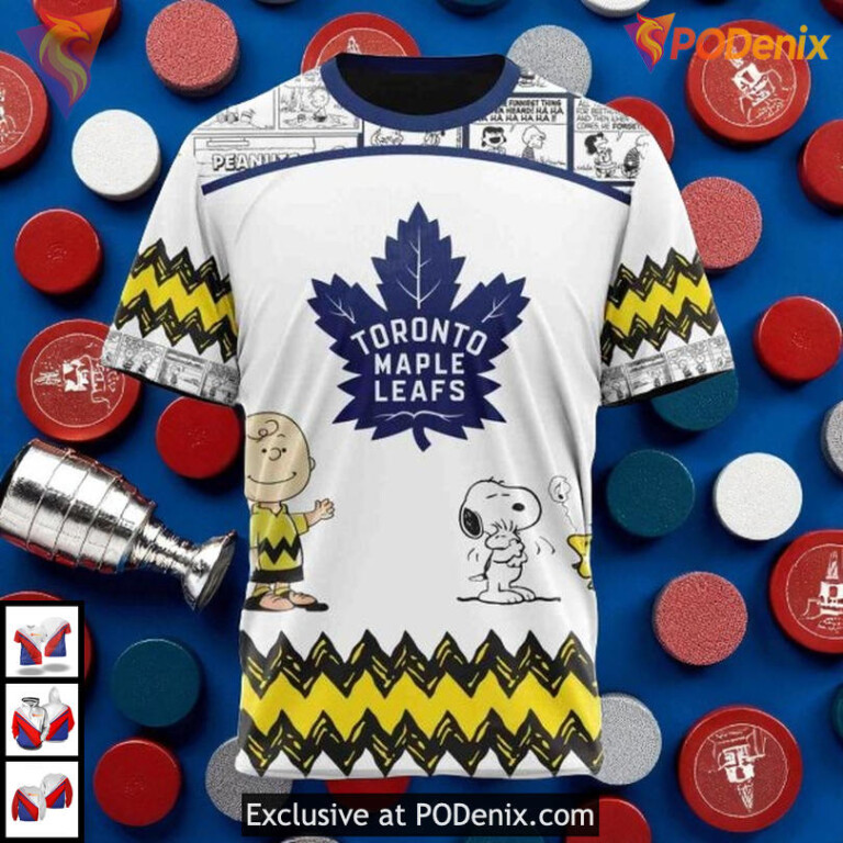 Personalized Peanuts Snoopy Toronto Maple Leafs Hoodie 3D, NHL Apparel - 2