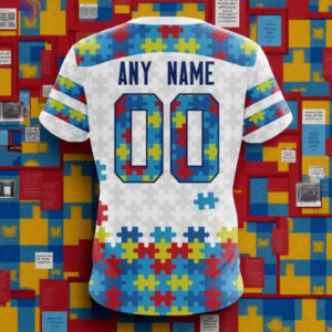 Personalized Philadelphia Flyers Hoodie, Autism Awareness Concept 2025 - 3