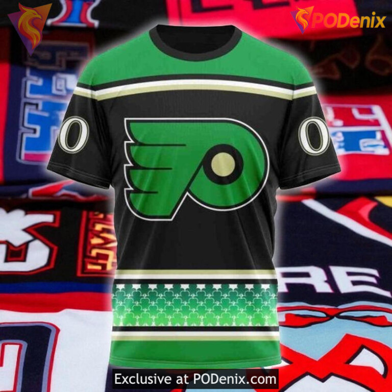 Personalized Philadelphia Flyers Hoodie, Celebrate St Patrick's Day Edition - 2