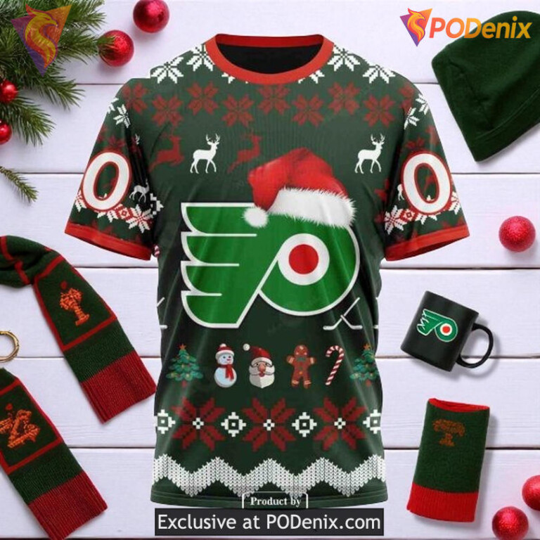 Personalized Philadelphia Flyers Hoodie Christmas Unisex NHL Shirt - 2