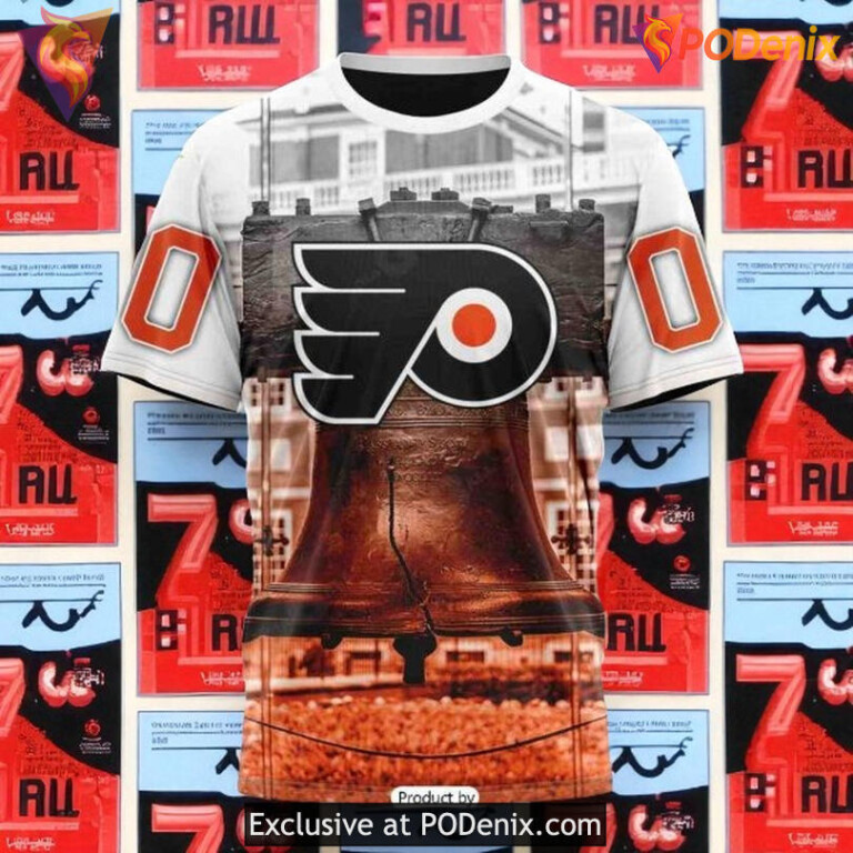 Personalized Philadelphia Flyers Hoodie Liberty Bell NHL Custom Shirt - 2