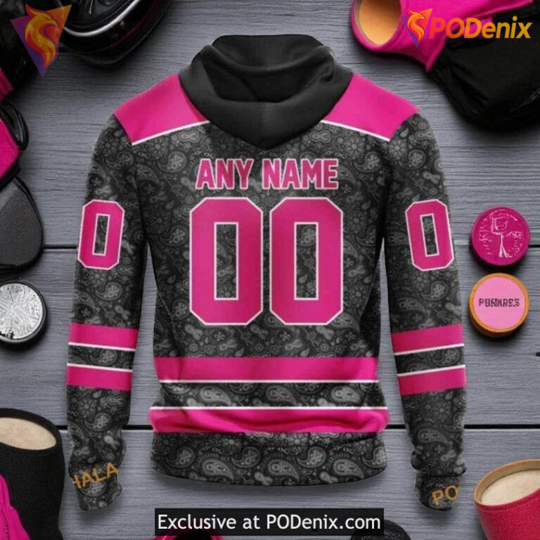 Personalized Philadelphia Flyers Hoodie Pink In The Rink NHL 3D Shirt - 1