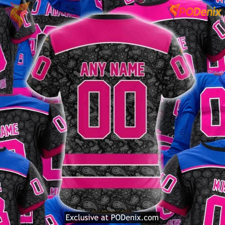 Personalized Philadelphia Flyers Hoodie Pink In The Rink NHL 3D Shirt - 3