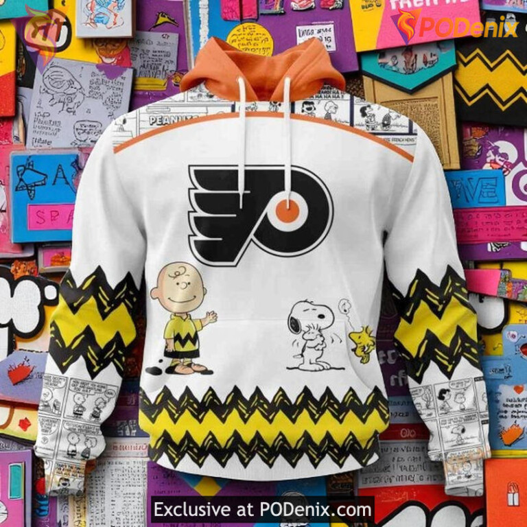 Personalized Philadelphia Flyers Hoodie Snoopy Peanuts NHL 3D Shirt - 4