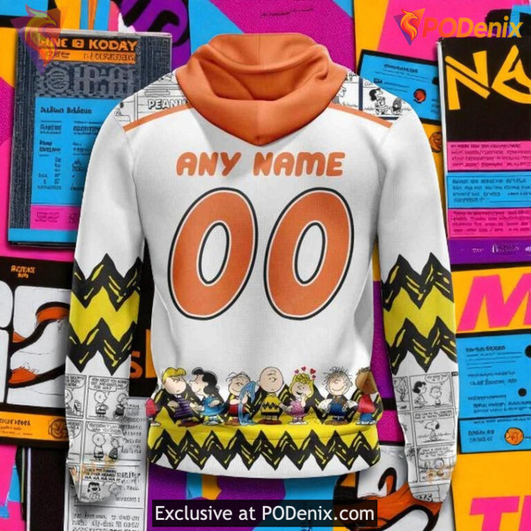 Personalized Philadelphia Flyers Hoodie Snoopy Peanuts NHL 3D Shirt - 5