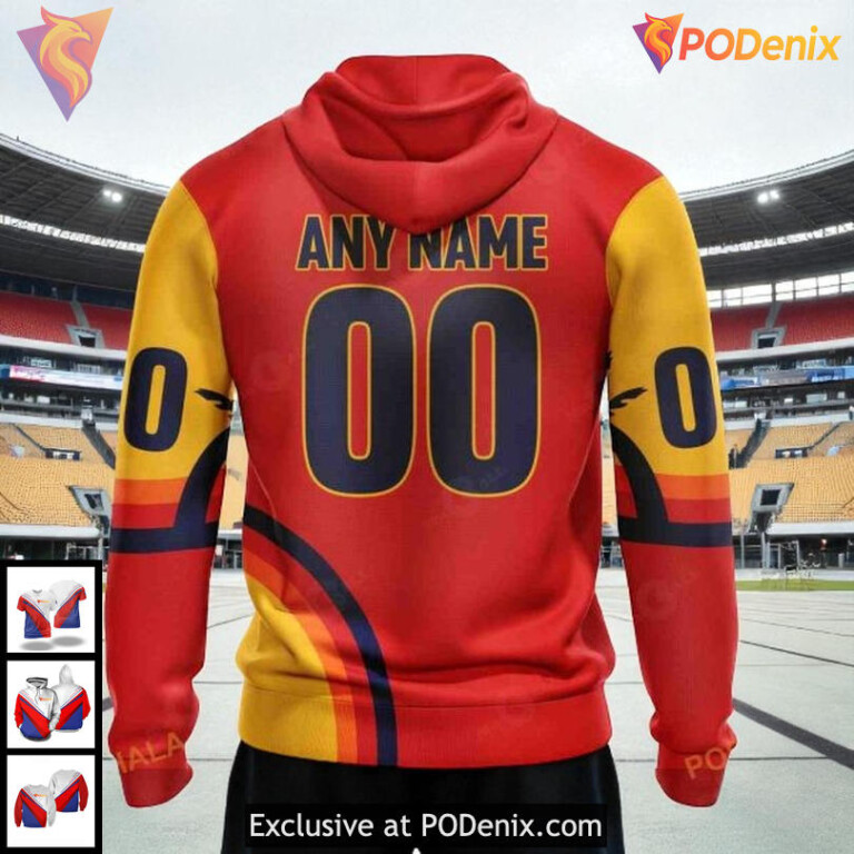 Personalized St Louis Blues Hoodie, Cool Graphic NHL Sunset 3D Pullover - 1