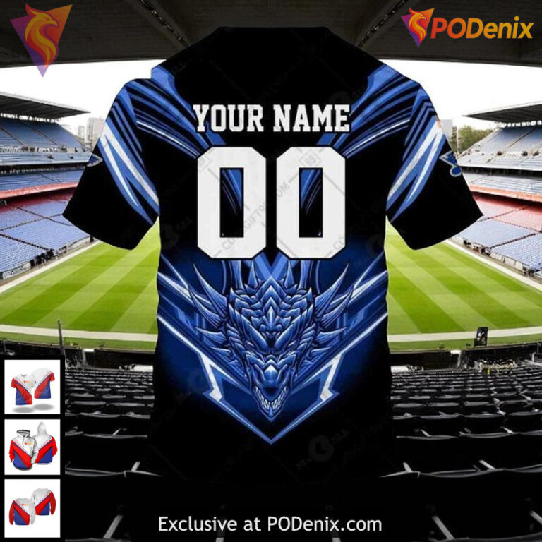 Personalized St Louis Blues Hoodie Custom NHL Dragon Graphic 3D Design - 3
